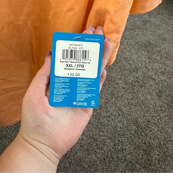 NWT Columbia Moon Falls Relaxed Short Sleeve Shirt - Picture 4 of 5